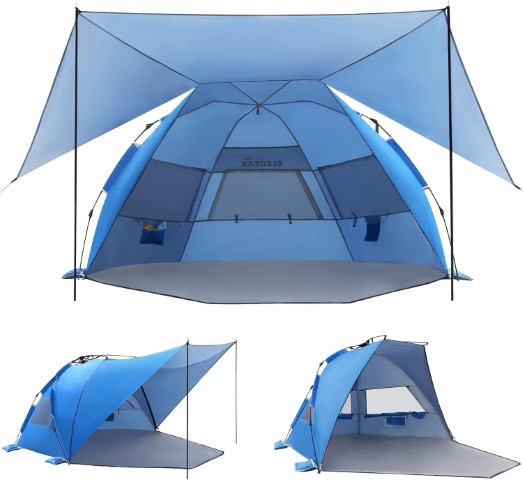 Beach Tent with 360° Removable Canopy - Elegear CumbreX™