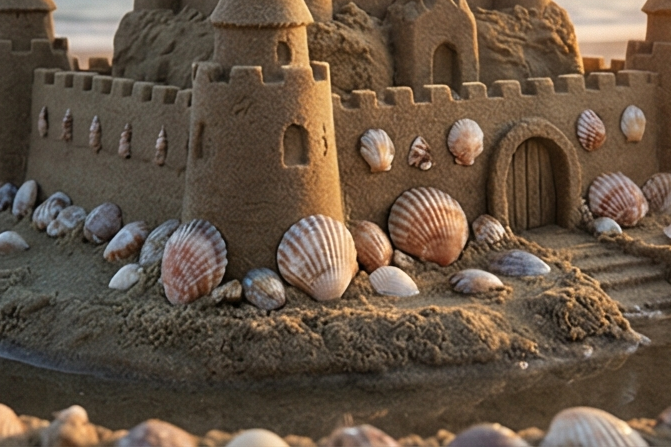 How_To_Build_The_Ultimate_Sandcastle_Using_Natural_Material_Like_Seashells_For_Decor