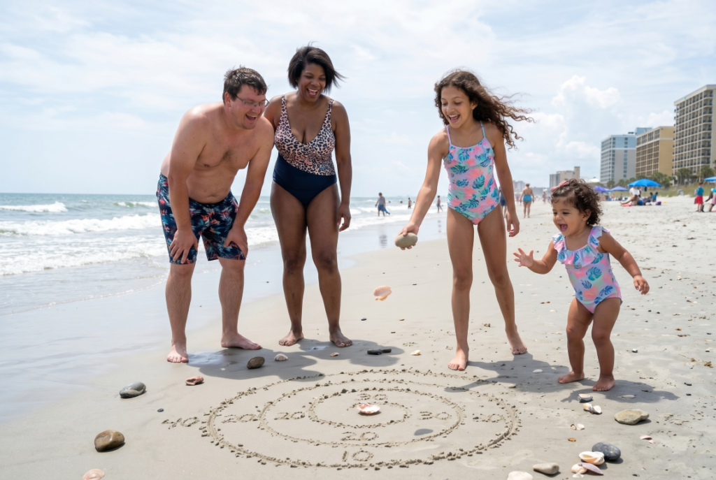Family Beach Games To Try - Sand Target Toss