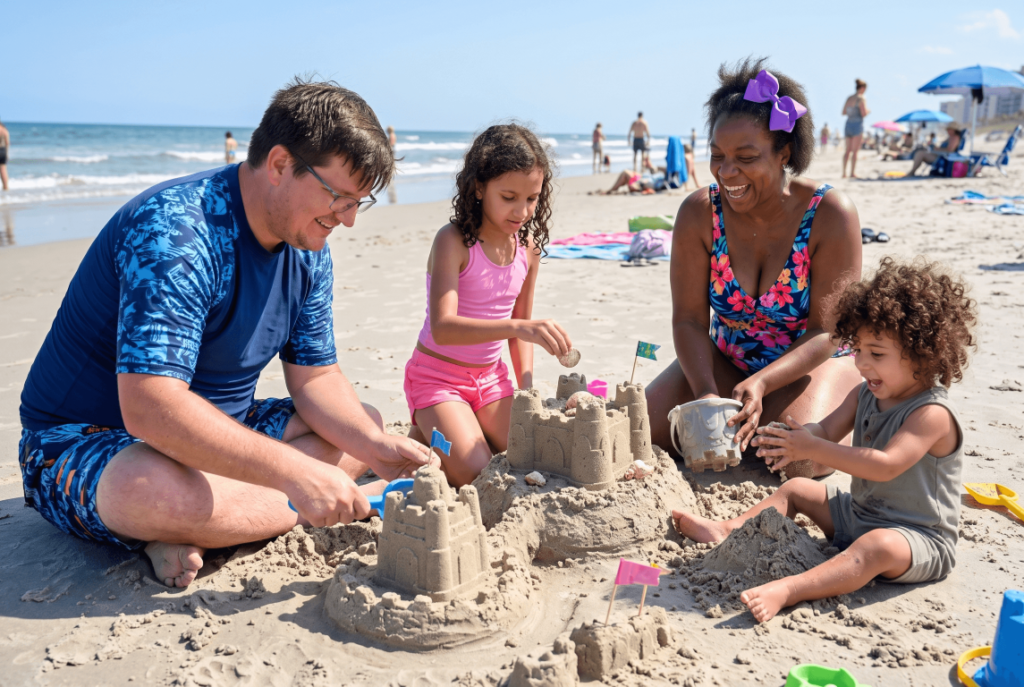 Best_Beach_Games_To_Play_Sandcastle Building Challenge