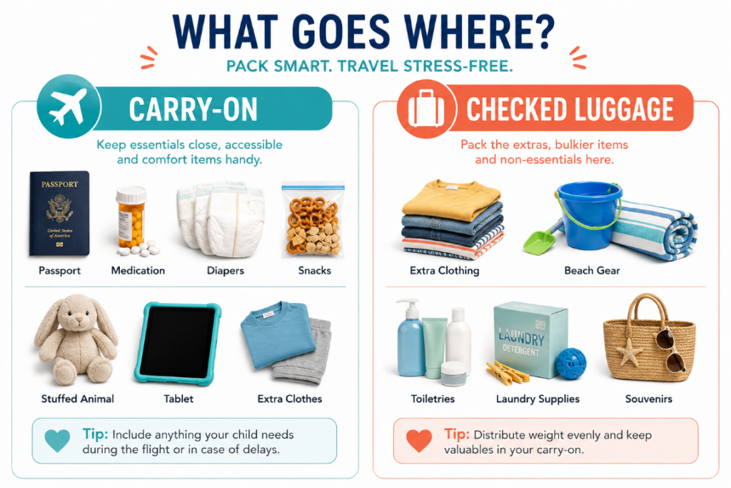 Carry-On vs. Checked Luggage Essentials