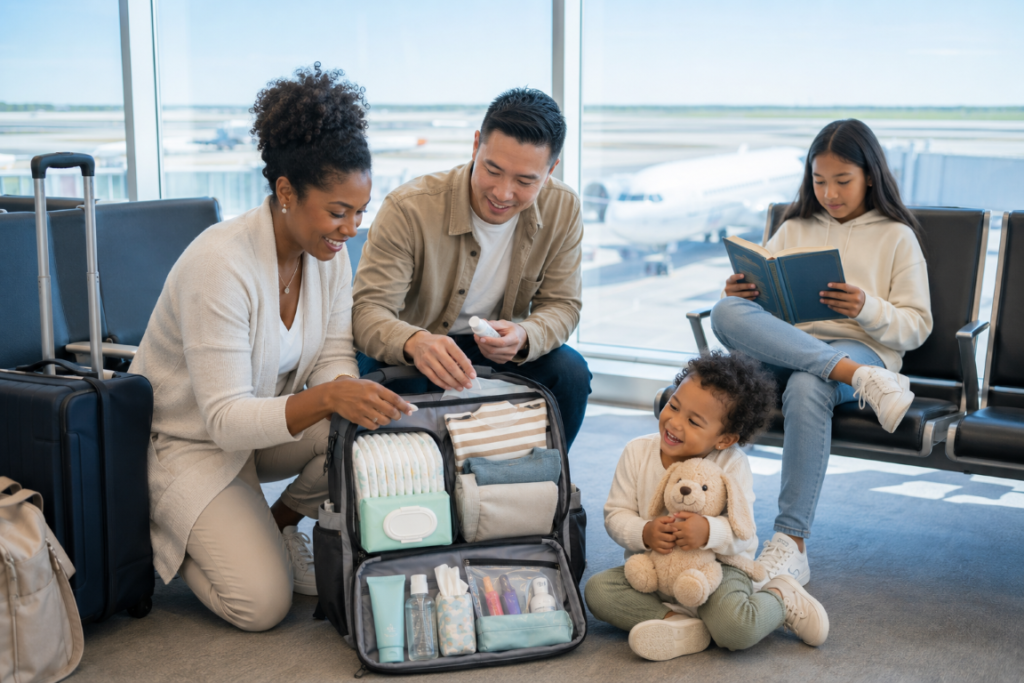 Pack Diapers, Wipes, and Hygiene Supplies With a Delay Buffer 