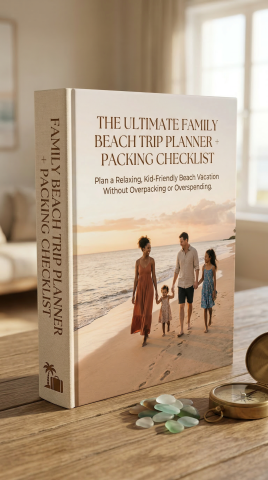 The Ultimate Family Beach Trip Planner + Packing Checklist By Fun Shores Ahead Book Cover