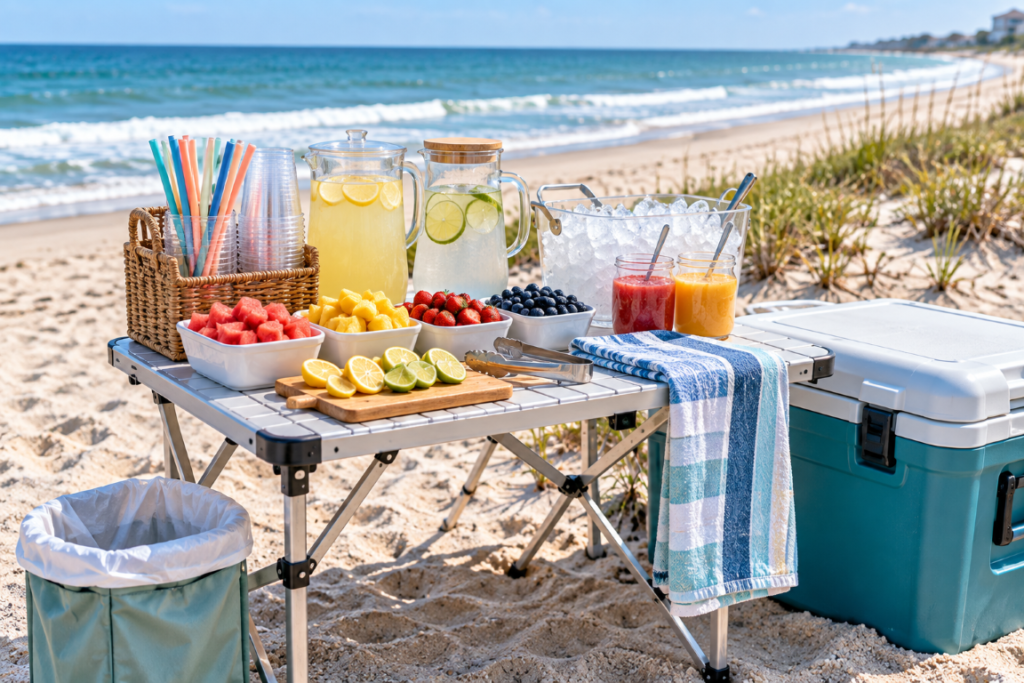 Summer Drinks for Kids - How_To_Setup_A_DIY_Drink_Bar_For_Kids_On_The_Beach