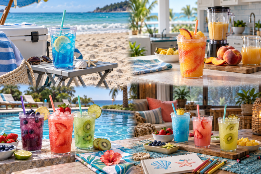 Turn These Recipes Into an Ocean-Themed Drink Bar
