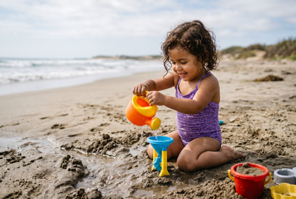 Best Beach Toys and Activities for Kids Aged 1–5 - Watering Cans and Pouring Toys